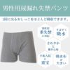 【33015】【3Lサイズ1枚】尿漏れパンツ男性用失禁パンツ 吸水量100cc ボクサー トランクス 前あき メンズ 重失禁