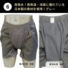 【FR0707】【M/L/LL2枚組】男性用失禁パンツ（吸水量約50cc対応）さわやかボクサーパンツ・トランクスタイプ（吸水布が本体と同色）【RCP】【smtb-k】【w1】【楽ギフ_包装】【中失禁】